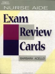 Cover of: Nurse aide exam review cards by Barbara Acello