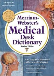 Cover of: Merriam Webster's Medical Desk Dictionary by Merriam-Webster