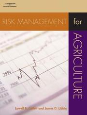 Cover of: Risk Management for Agriculture by Lowell B. Catlett, James D. Libbin