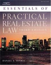 Cover of: Essentials of practical real estate law by Daniel F. Hinkel
