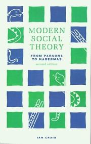 Cover of: Modern social theory by Ian Craib