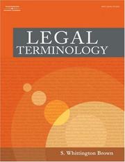Cover of: Legal Terminology (West Legal Studies)