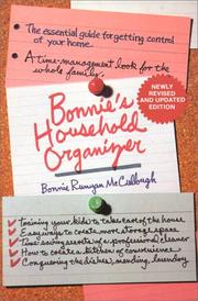 Cover of: Bonnie's Household Organizer by Bonnie Runyan McCullough