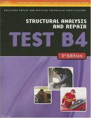 Cover of: ASE Test Preparation Collision Repair and Refinish- Test B4: Structural Analysis and Damage Repair (Delmar Learning's Ase Test Prep Series)