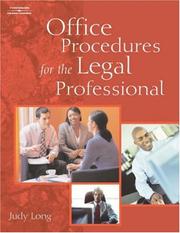 Cover of: Office Procedures for the Legal Professional (West Legal Studies Series)