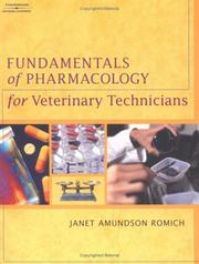 Cover of: Fundamentals of pharmacology for veterinary technicians