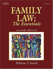 Cover of: Family law by William P. Statsky