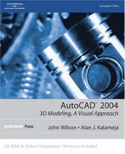 Cover of: AutoCAD 2004: 3D modeling, a visual approach