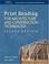 Cover of: Print Reading for Architecture & Construction (Thomson Delmar Learning Blueprint Reading)