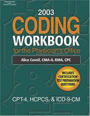 Cover of: 2003 Coding Workbook for the Physician's Office