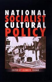 Cover of: National Socialist cultural policy