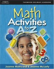 Cover of: Math Activities A to Z (Activities a to Z Series) | Joanne Matricardi