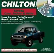 Cover of: Total Car Care CD-ROM: Toyota 1983-2000 Cars, Trucks, and SUVs Jewel Case