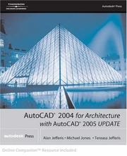 Cover of: AutoCAD 2004 for architecture with Autocad 2005 update by Alan Jefferis