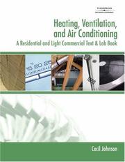 Cover of: Heating, ventilation, and air conditioning by Cecil Johnson