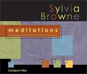 Cover of: Meditations (2-audio-CD-set) by Sylvia Browne