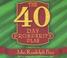 Cover of: 40 Day Prosperity Plan