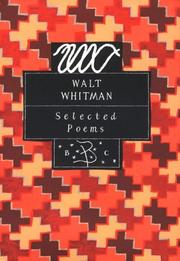 Cover of: Selected poems by Walt Whitman