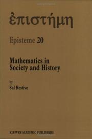Cover of: Mathematics in Society and History by S. Restivo