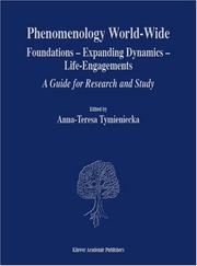 Cover of: Phenomenology: Foundations - Dynamics - Life - Engagements (Analecta Husserliana, Vol. 80) (Analecta Husserliana)