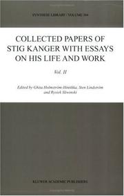 Collected papers of Stig Kanger with essays on his life and work by Stig Kanger