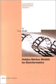 Cover of: Hidden Markov Models for Bioinformatics (Computational Biology)