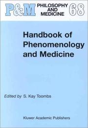 Cover of: Handbook of Phenomenology and Medicine