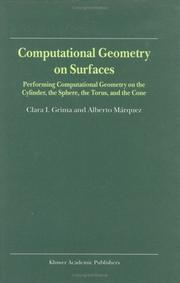 Cover of: Computational Geometry on Surfaces by Clara I. Grima, Alberto Márquez