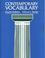Cover of: Contemporary vocabulary