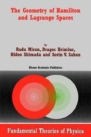 Cover of The Geometry of Hamilton and Lagrange Spaces (Fundamental Theories of Physics) by r. miron,dragos hrimiuc,hideo shimada,sorin v. sabau