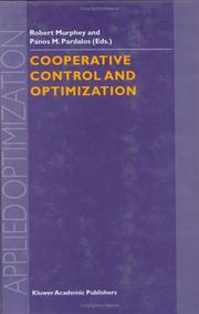Cover of: Cooperative Control and Optimization (Applied Optimization) | 