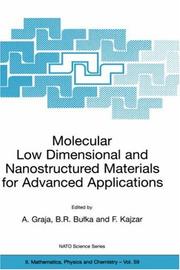 Cover of Molecular Low Dimensional and Nanostructured Materials for Advanced Applications (NATO Science Series II: Mathematics, Physics and Chemistry)