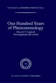 Cover of: One Hundred Years of Phenomenology: Husserl's Logical Investigations Revisited (Phaenomenologica)
