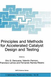 Cover of: Principles and Methods for Accelerated Catalyst Design and Testing (NATO Science Series II: Mathematics, Physics and Chemistry) | 