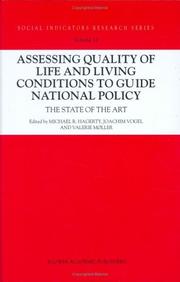 Cover of: Assessing Quality of Life and Living Conditions to Guide (Social Indicators Research Series)