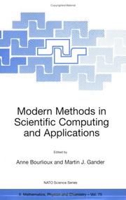 Cover of: Modern Methods in Scientific Computing and Applications (NATO Science Series II: Mathematics, Physics and Chemistry) | 
