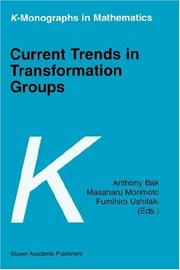 Cover of: Current Trends in Transformation Groups (K-Monographs in Mathematics)