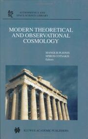 Cover of: Modern Theoretical and Observational Cosmology (Astrophysics and Space Science Library)