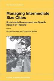 Cover of: Managing Intermediate Size Cities by 