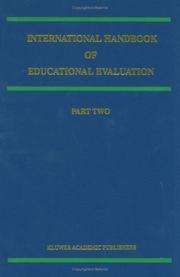 Cover of: International Handbook of Educational Evaluation (Springer International Handbooks of Education) by 
