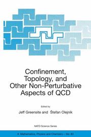 Cover of Confinement, topology, and other non-perturbative aspects of QCD by nato advanced research workshop on confinement, topology, and other non-perturbative aspects of qcd (2002 stará lesná, slovakia)