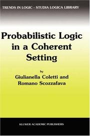 Cover of: Probabilistic Logic in a Coherent Setting (Trends in Logic)