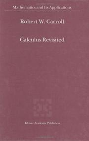 Cover of: Calculus Revisited