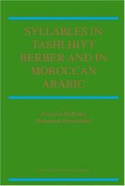Syllables in Tashlhiyt Berber and in Moroccan Arabic by François Dell, F. Dell, M. Elmedlaoui