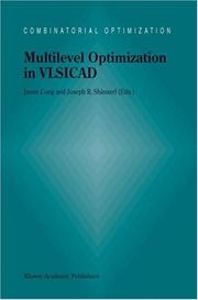 Cover of: Multilevel Optimization in VLSICAD (Combinatorial Optimization) by 
