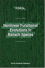Cover of Nonlinear functional evolutions in Banach spaces by ki sik ha