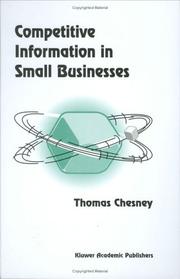 Cover of: Competitive Information in Small Businesses by T. Chesney
