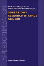 Cover of: Operations Research in Space and Air (Applied Optimization)