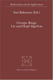 Cover of: Groups, Rings, Lie and Hopf Algebras