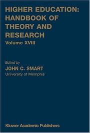 Cover of: Higher Education: Handbook of Theory and Research, Volume XVIII (Higher Education: Handbook of Theory and Research)